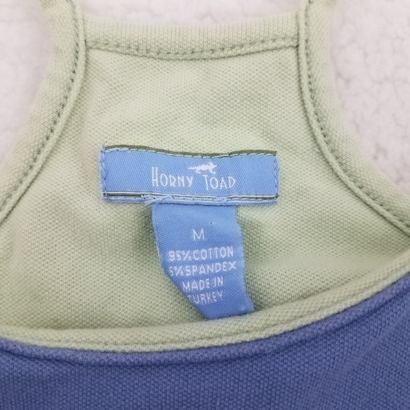 Horny Toad Tank M Blue‎ Green Racerback C… - Picture 2 of 7